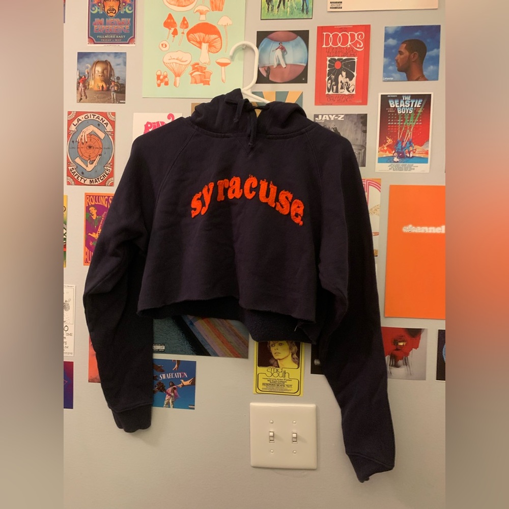 Syracuse Champion Cropped Hoodie!! Size M